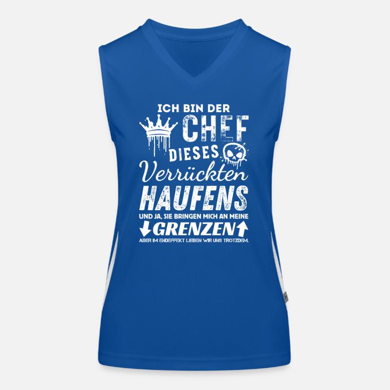 Stolzer Chef Geschenk – Lustige Sprüche & Teamwork Funktionelles Kontrast-Tank Top für Frauen