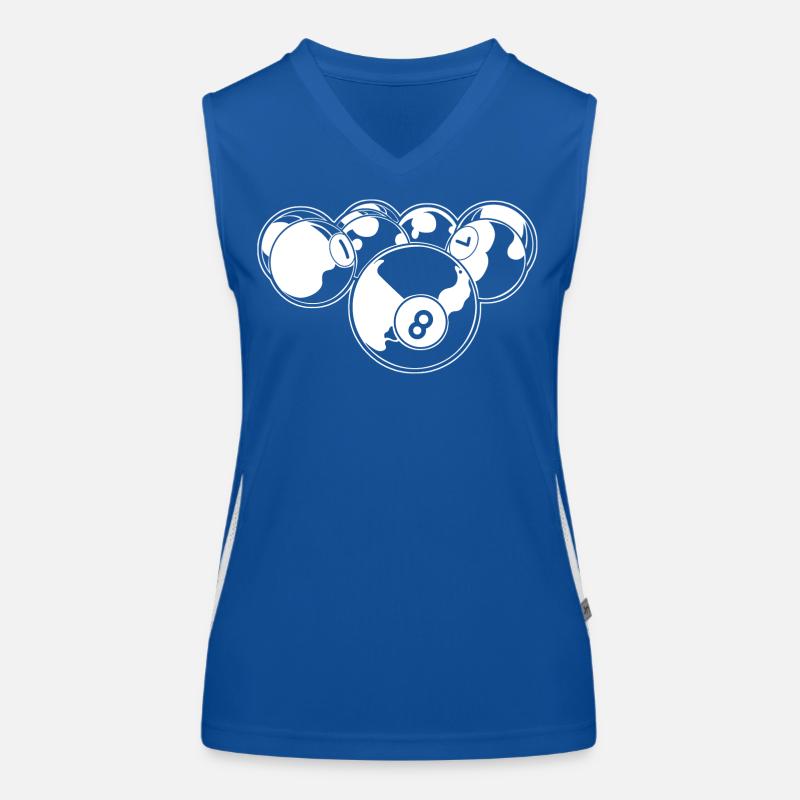 Billard à 8 boules Débardeur respirant contrasté Femme