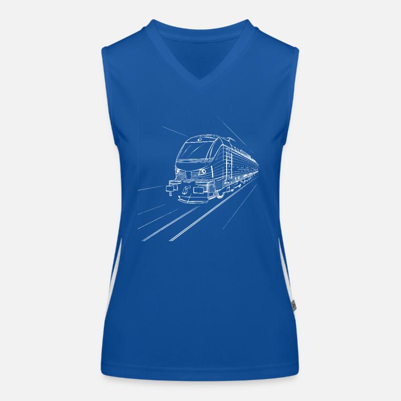 Train Drawing Women's Functional Contrast Tank Top