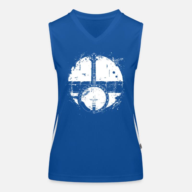 Banjo Sketch Women's Functional Contrast Tank Top