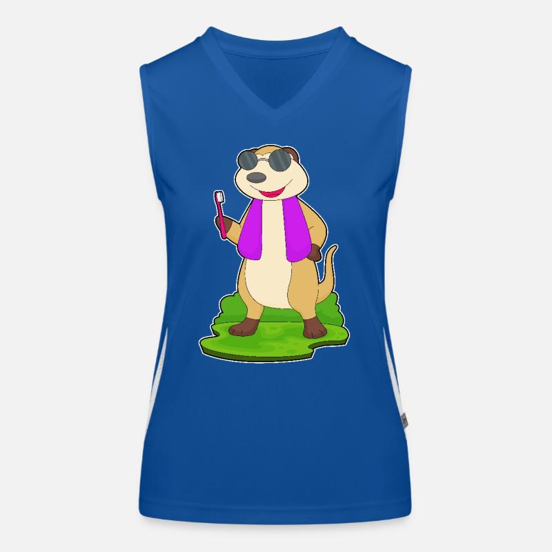 Brosse à dents Meerkat Débardeur respirant contrasté Femme