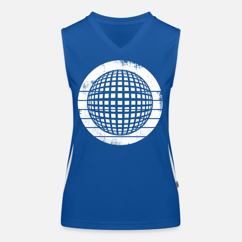 80er Disco Funktionelles Kontrast-Tank Top für Frauen