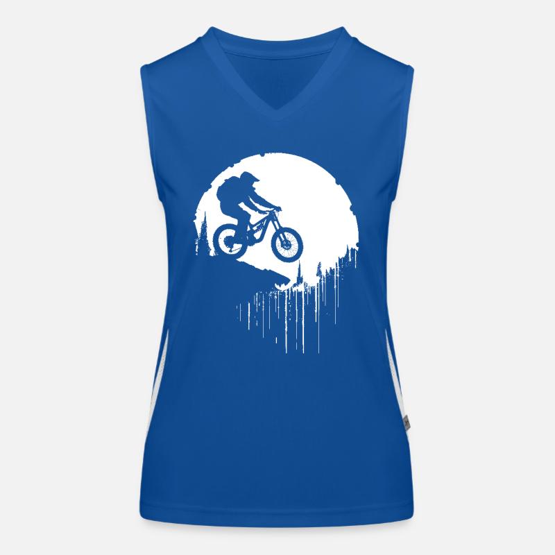 Mountainbiker Funktionelles Kontrast-Tank Top für Frauen