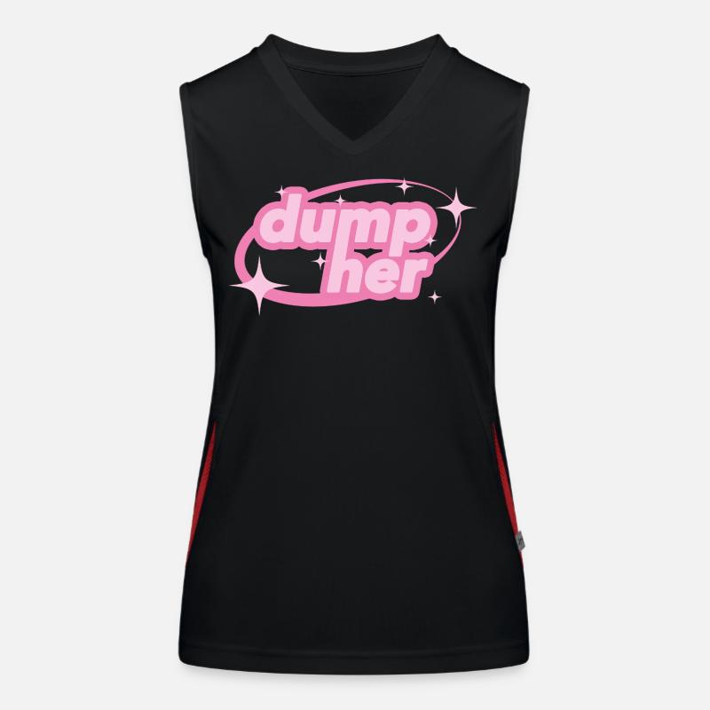 Dump Her – Déclaration de Y2K Débardeur respirant contrasté Femme