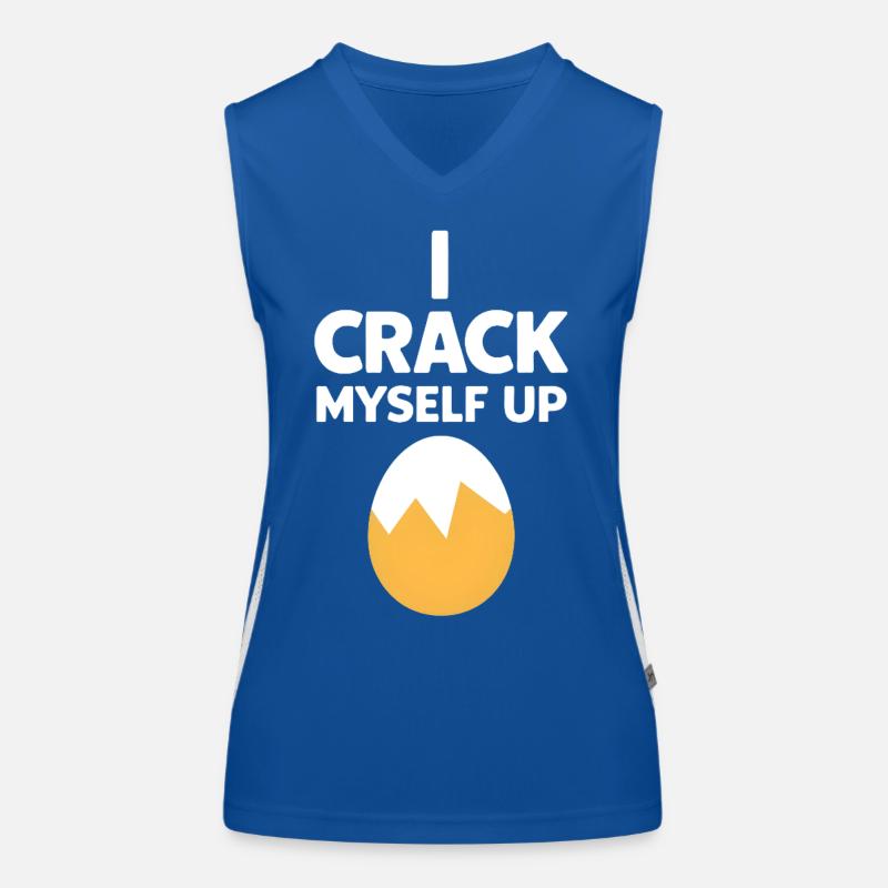 I Crack Myself Up Funktionelles Kontrast-Tank Top für Frauen