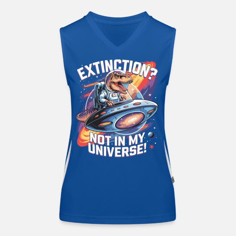Extinction? Pas dans mon univers - Dino Astronaut Débardeur respirant contrasté Femme