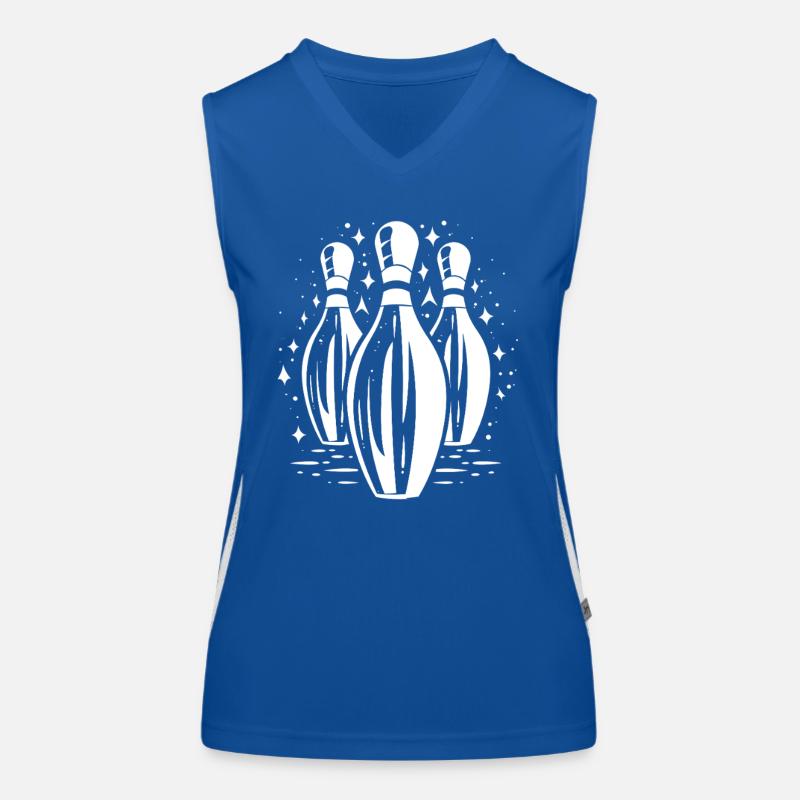 Bowling Funktionelles Kontrast-Tank Top für Frauen