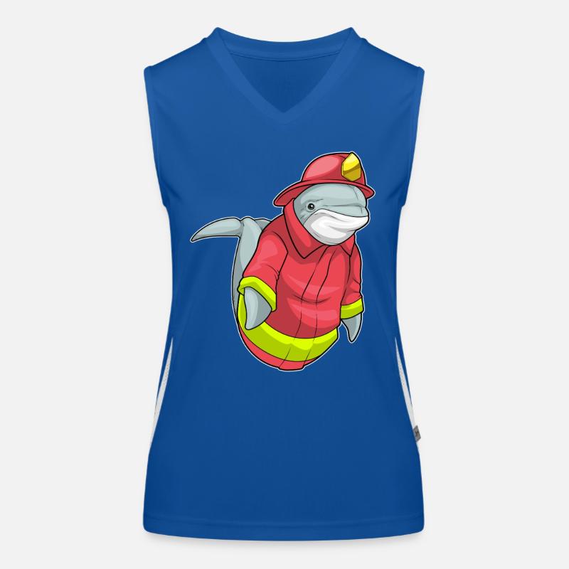 Dolphin Pompier Pompier Brigade Débardeur respirant contrasté Femme