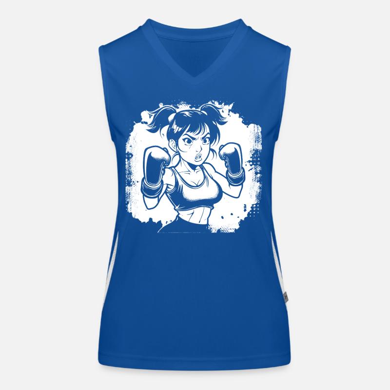 Weiblicher Boxer Funktionelles Kontrast-Tank Top für Frauen