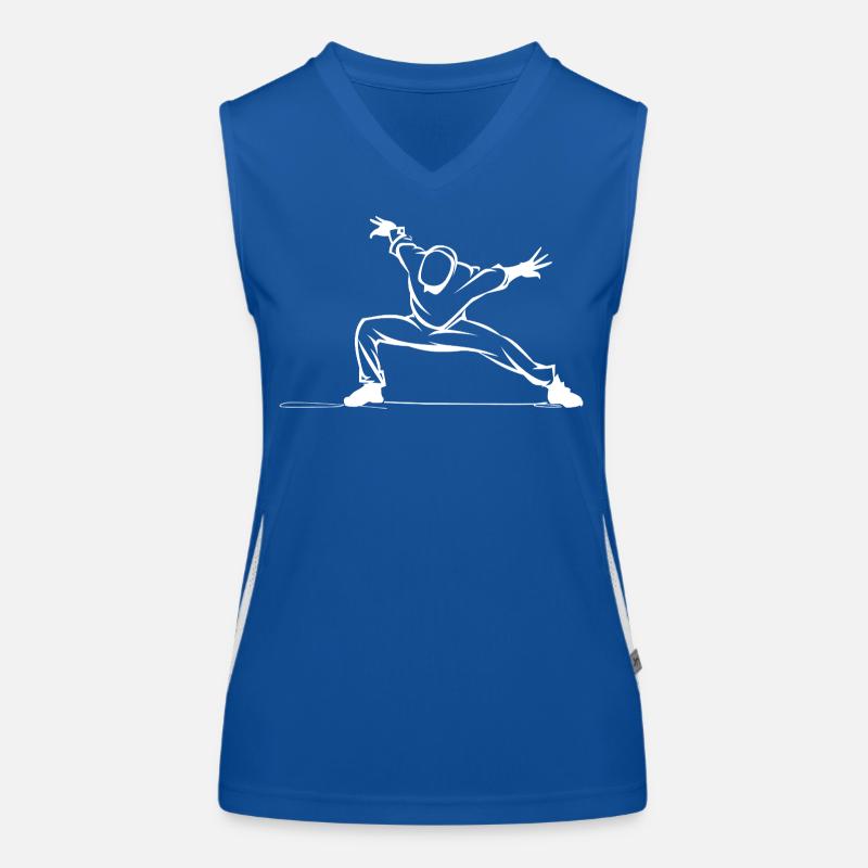 Dessin de breakdancer Débardeur respirant contrasté Femme