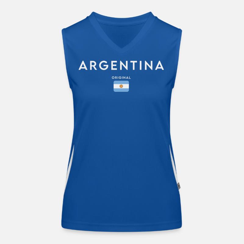 Drapeau de l’Argentine, fierté argentine Débardeur respirant contrasté Femme