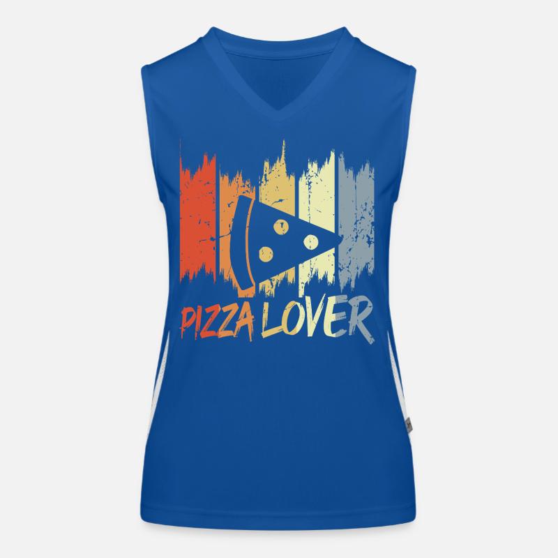 Vintage Pizza Lover Women's Functional Contrast Tank Top
