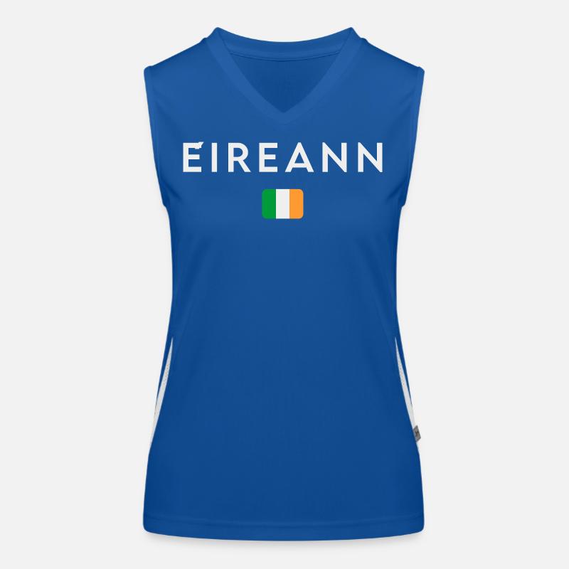 Flagge von Irland, Irish Pride Funktionelles Kontrast-Tank Top für Frauen