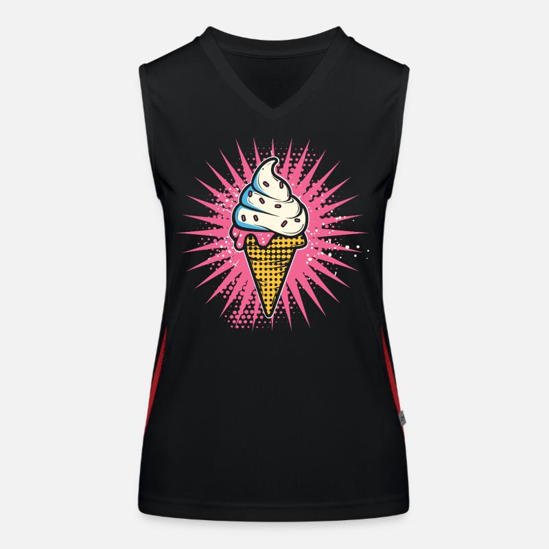 Glace Dessin animé Look Débardeur respirant contrasté Femme