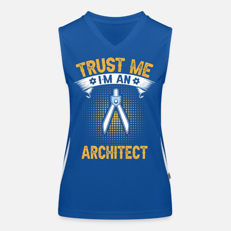 Les architectes me font confiance Conception technique Débardeur respirant contrasté Femme