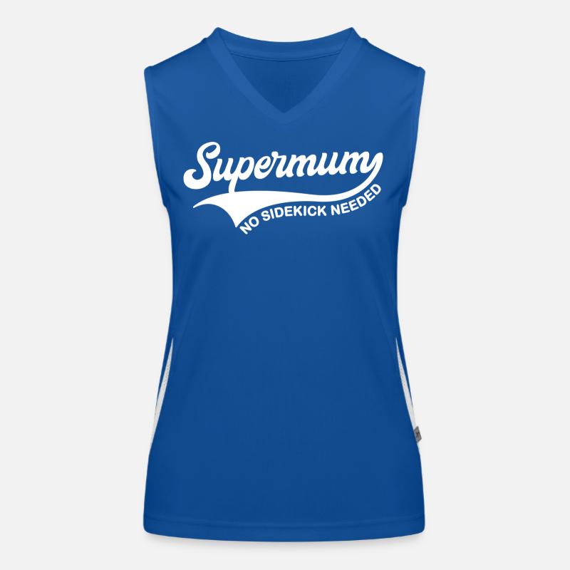 Supermum No Sidekick Needed Women's Functional Contrast Tank Top