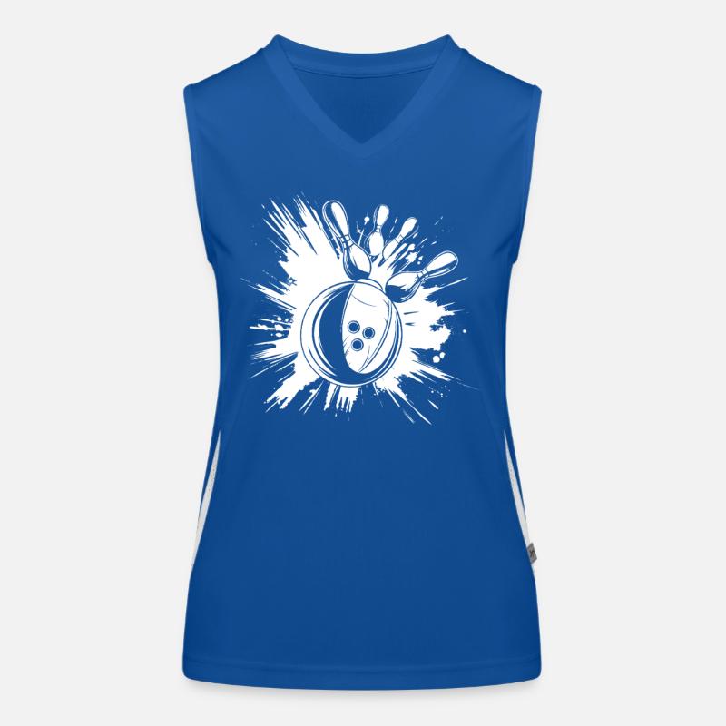 Bowling Strike Women's Functional Contrast Tank Top