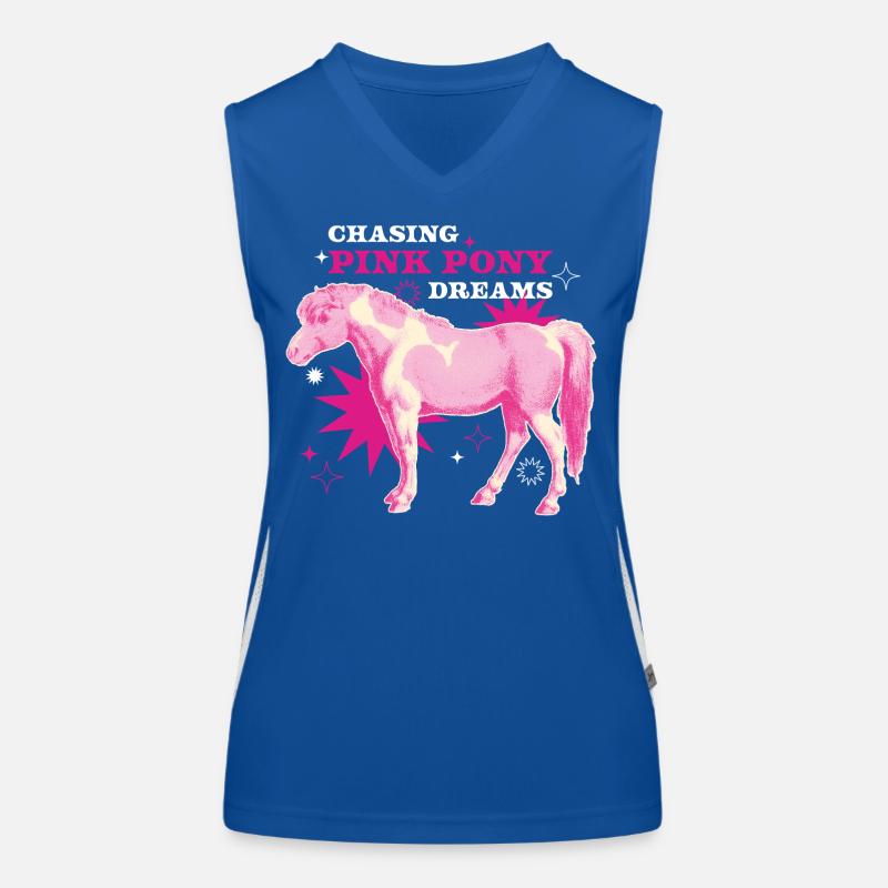 Pink Pony Dreams – Magischer Ritt Funktionelles Kontrast-Tank Top für Frauen