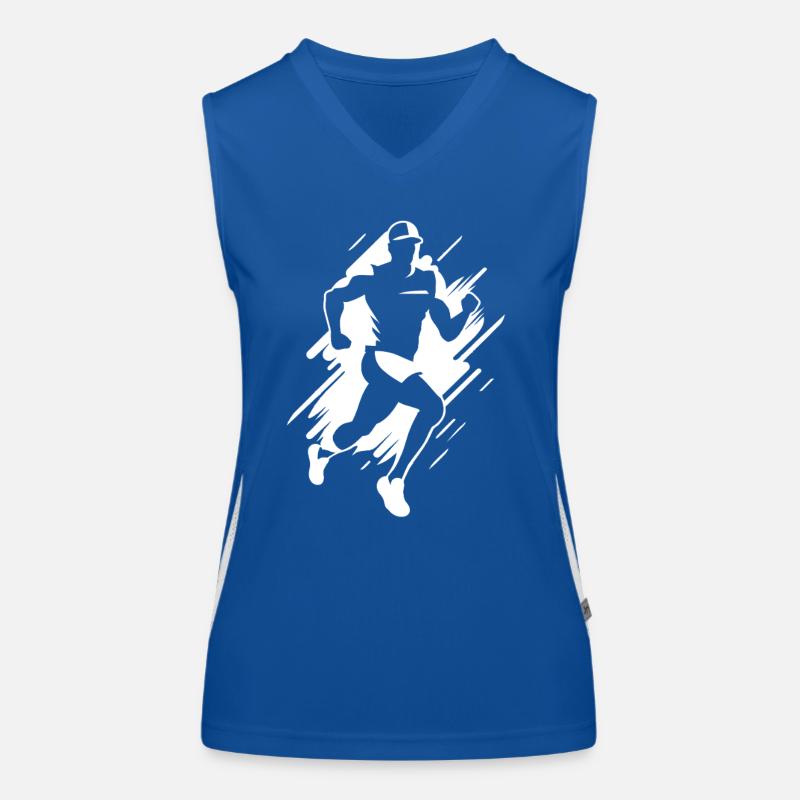 Graphique de jogging Débardeur respirant contrasté Femme