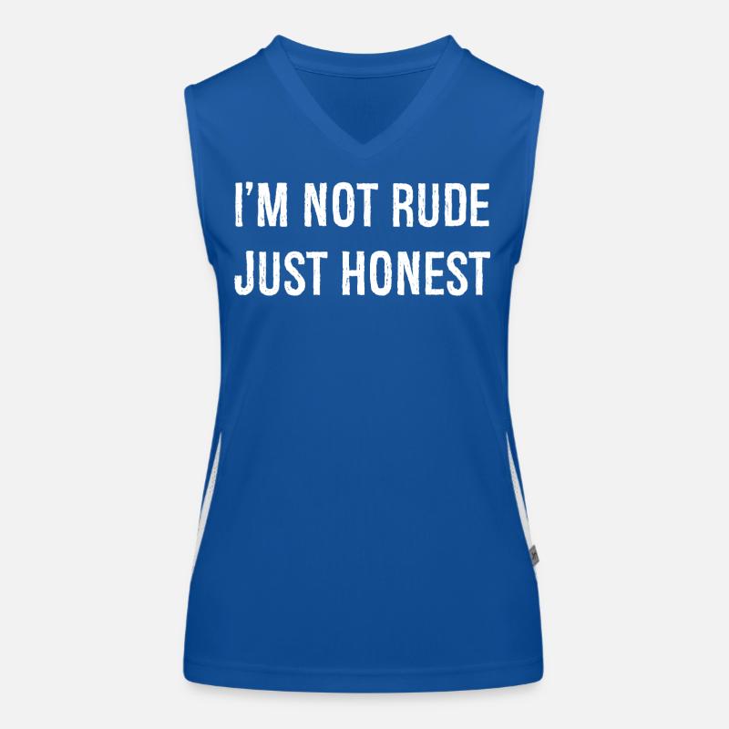 Je ne suis pas impoli, juste honnête Débardeur respirant contrasté Femme