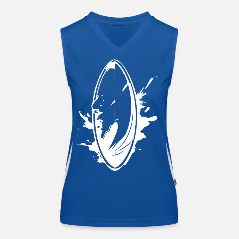 Surfbrett Graffiti Funktionelles Kontrast-Tank Top für Frauen