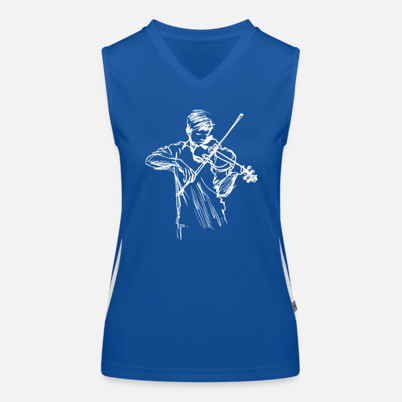 Geiger Strichzeichnung Funktionelles Kontrast-Tank Top für Frauen