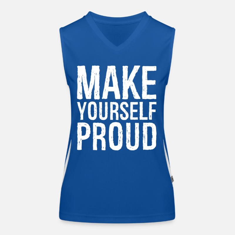 make yourself proud Funktionelles Kontrast-Tank Top für Frauen