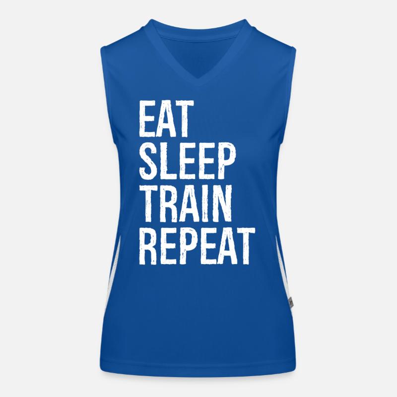 Manger Dormir Train Répéter Débardeur respirant contrasté Femme