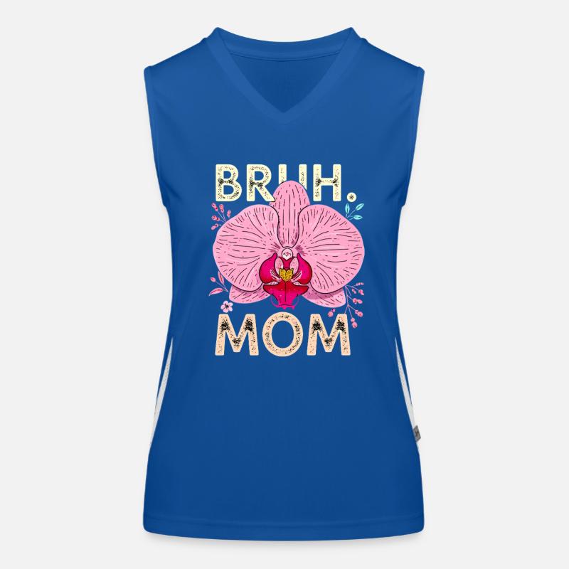 Bruh Mom Orchidee Funktionelles Kontrast-Tank Top für Frauen