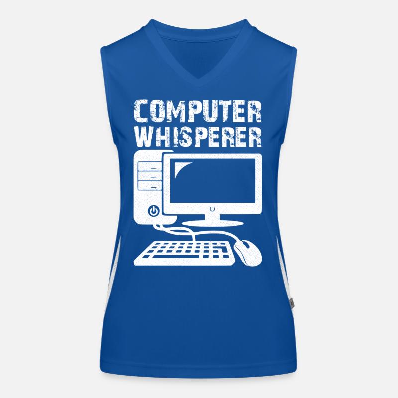 Chuchoteur d’ordinateur Débardeur respirant contrasté Femme