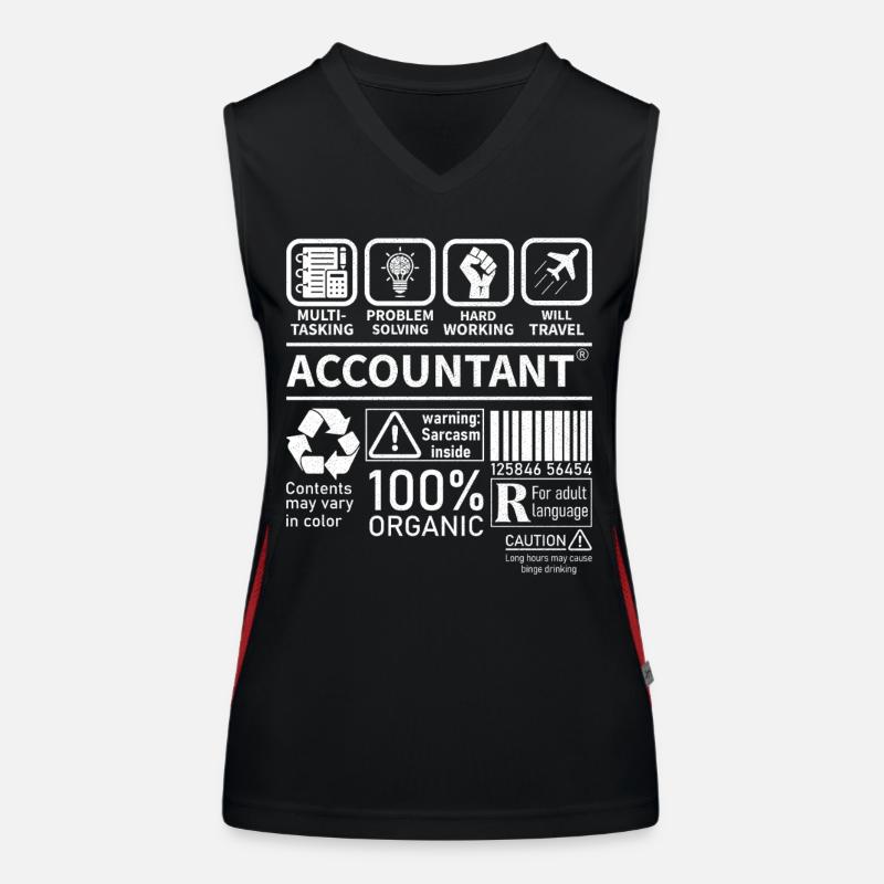 Comptable Multi Tasking Résolution de problèmes Débardeur respirant contrasté Femme