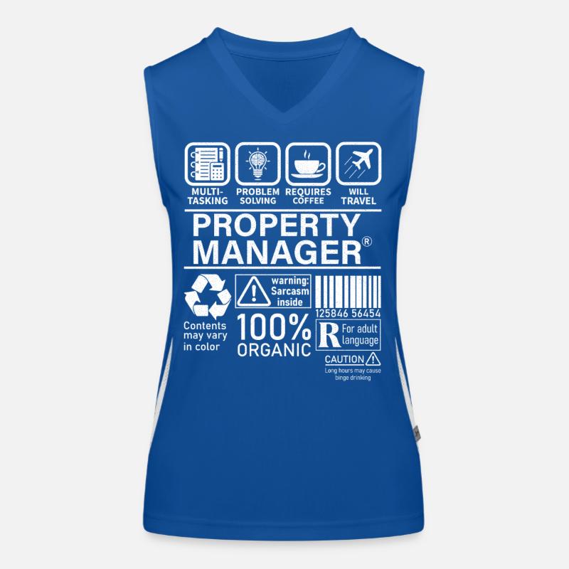 property manager multi tasking problem solving Funktionelles Kontrast-Tank Top für Frauen