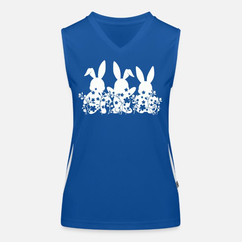 Lapin de Pâques Débardeur respirant contrasté Femme