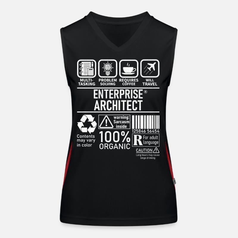Résolution de problèmes multitâches Enterprise Architect Débardeur respirant contrasté Femme