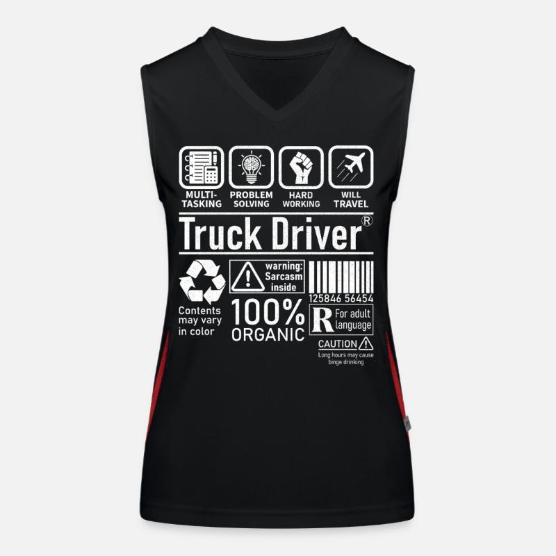 Chauffeur de camion multitâche résolution de problèmes Débardeur respirant contrasté Femme