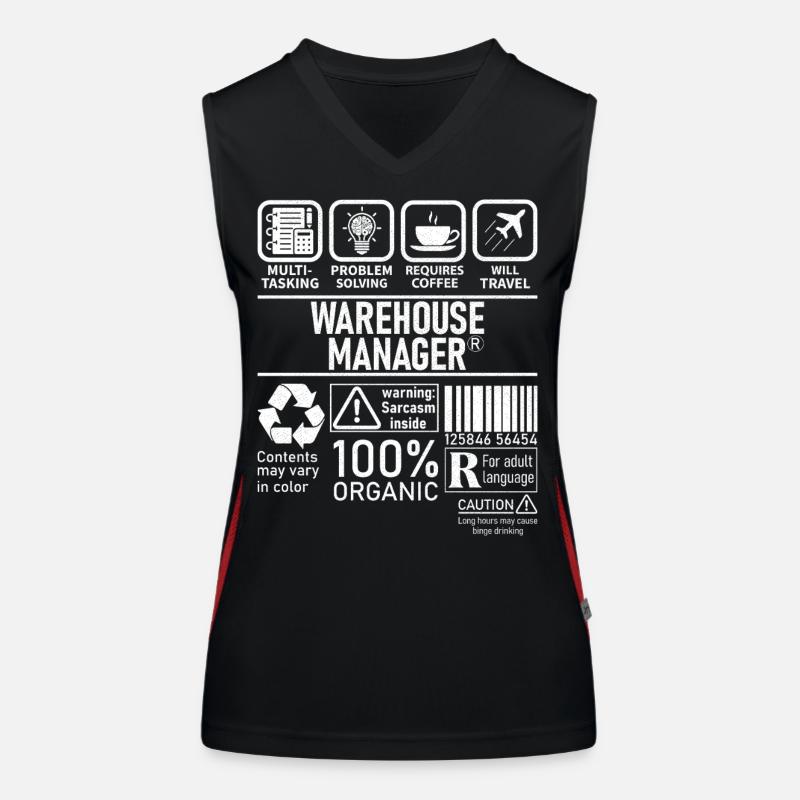 Résolution de problèmes multitâches Warehouse Manager Débardeur respirant contrasté Femme