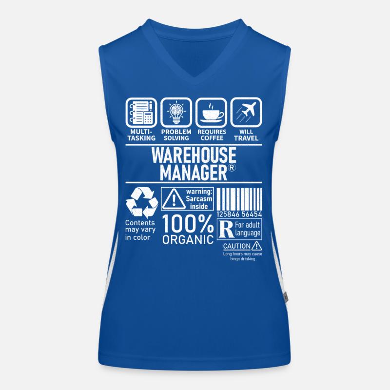 Warehouse Manager multi tasking problem solving Funktionelles Kontrast-Tank Top für Frauen