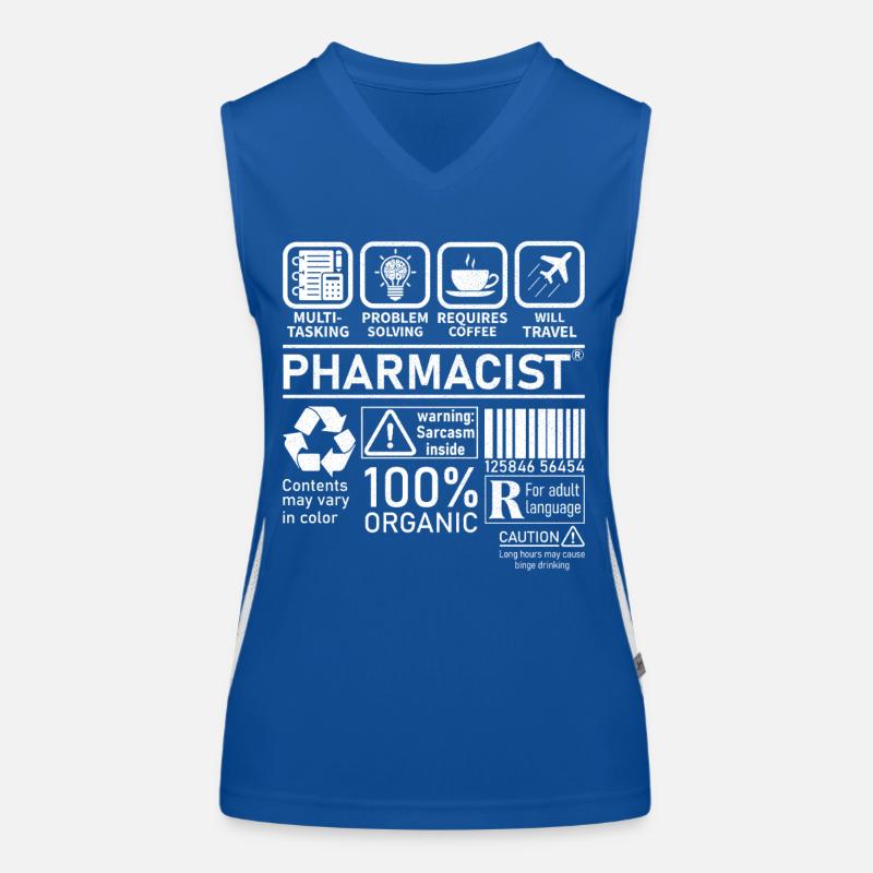 Pharmacist multi tasking problem solving Funktionelles Kontrast-Tank Top für Frauen