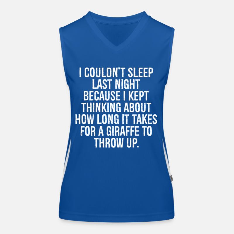 I couldn't sleep last night because I kept think Funktionelles Kontrast-Tank Top für Frauen