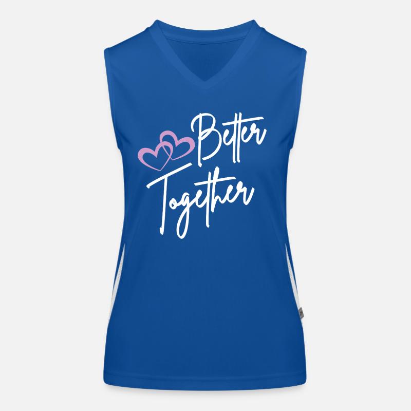 Better Together Script Hearts Débardeur respirant contrasté Femme