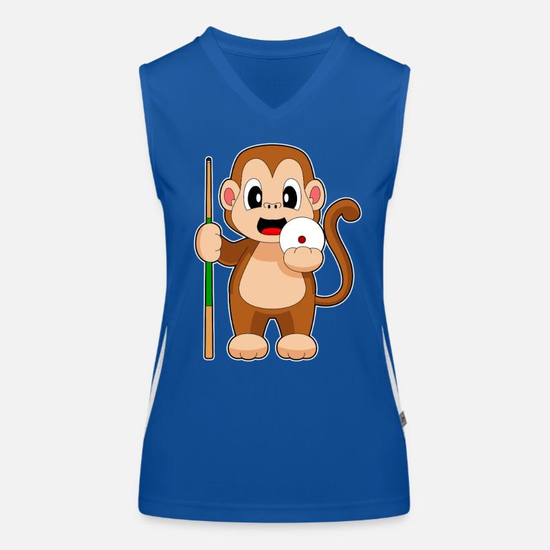 Queue de billard Monkey Débardeur respirant contrasté Femme