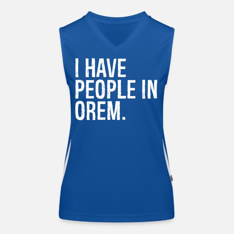 I have people in orem Funktionelles Kontrast-Tank Top für Frauen