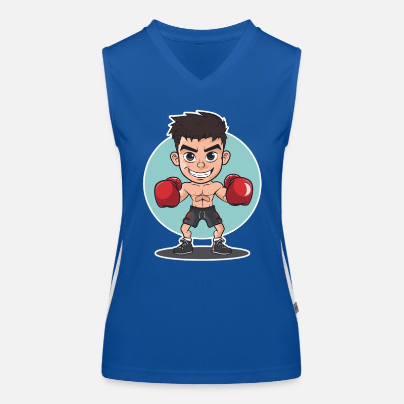 Look de boxeur BD Débardeur respirant contrasté Femme