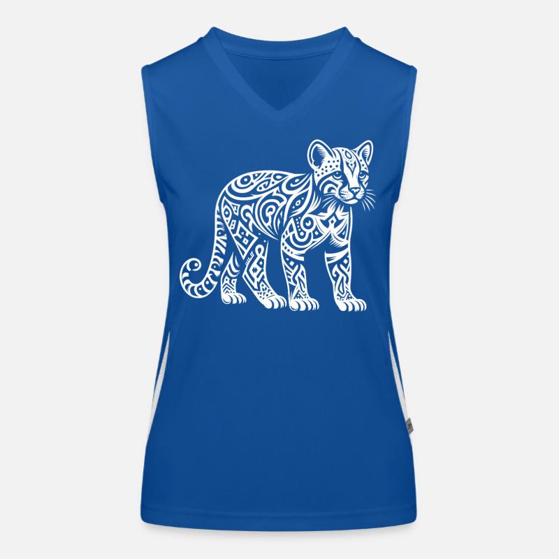 Ocelot tribal Débardeur respirant contrasté Femme