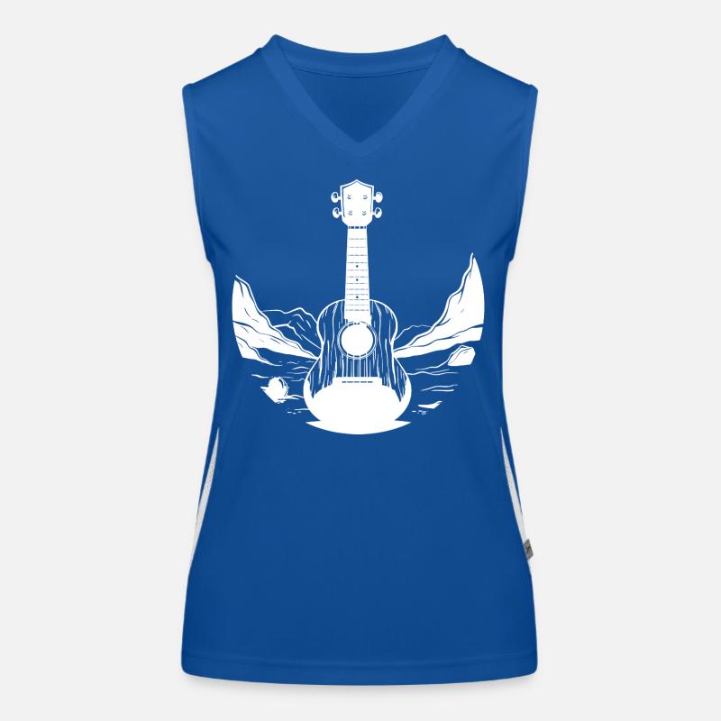 Graphiques Ukulele Débardeur respirant contrasté Femme