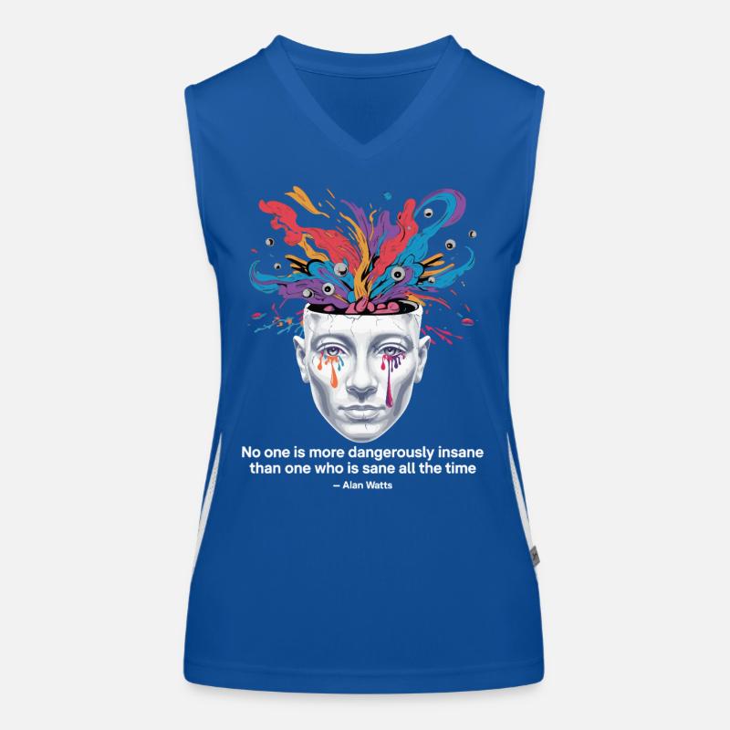 Entfesselter Geist | Watts Psychedelische Einsicht Funktionelles Kontrast-Tank Top für Frauen