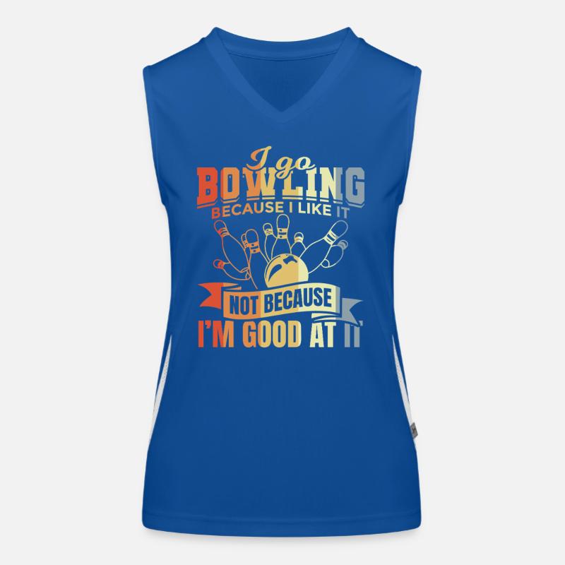 Bowlingwitz Funktionelles Kontrast-Tank Top für Frauen