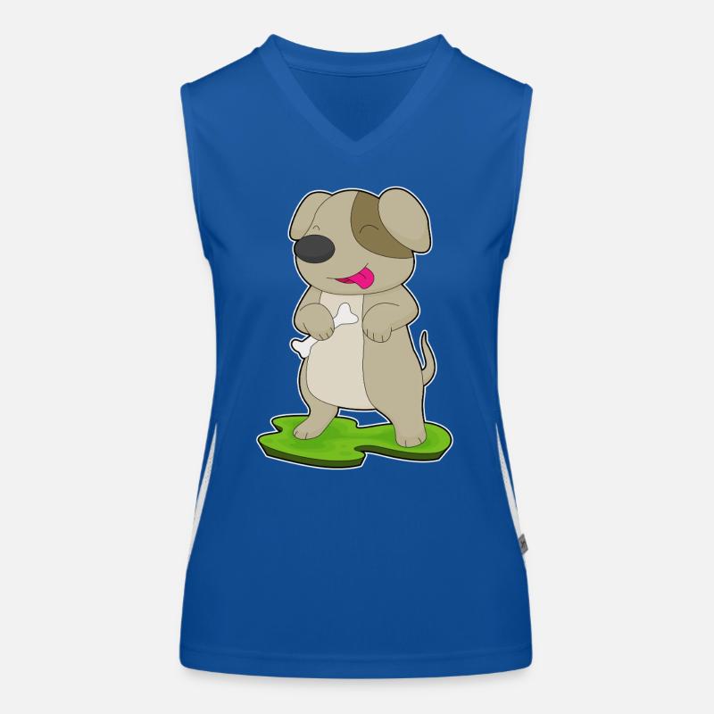 Os de chien Débardeur respirant contrasté Femme