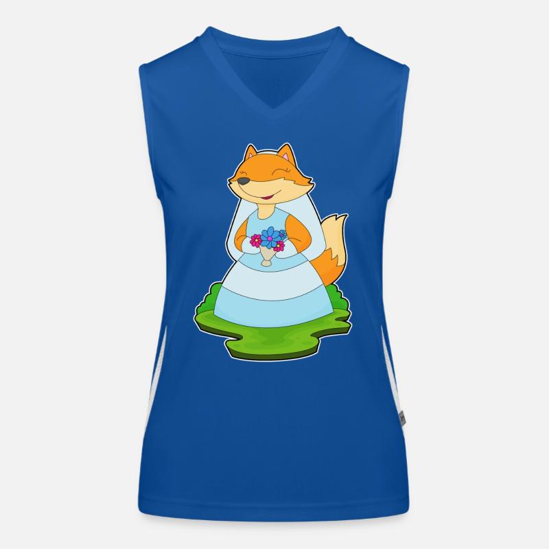 Fox Bridal Veil Wedding Women's Functional Contrast Tank Top
