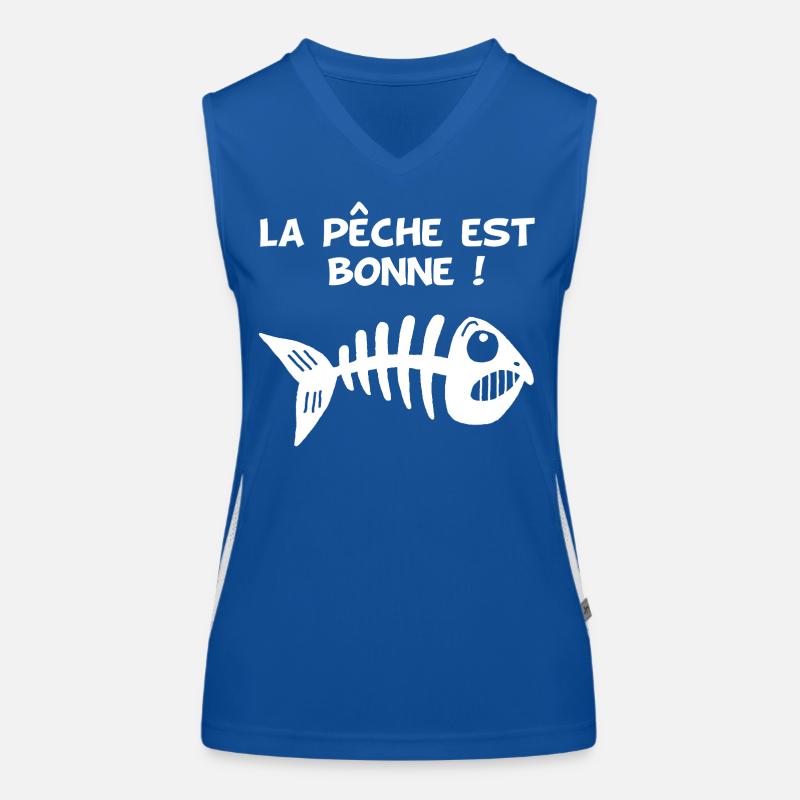 Bonne pêche Débardeur respirant contrasté Femme